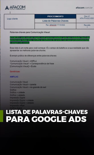 Pare de gastar com <b>anúncios sem resultado</b>
